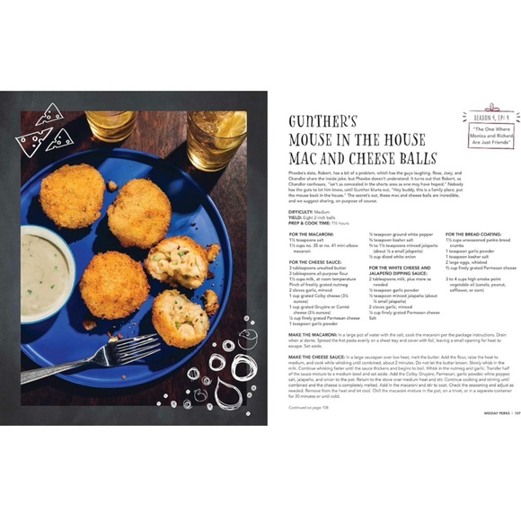 FRIENDS THE TELEVISION SERIES CENTRAL PERK official cookbook HARDCOVER - Picture 7 of 8